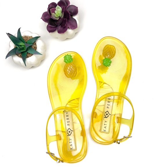 Katy Perry Collections Shoes - Katy Perry Geli Jelly Pineapple Ankle Strap Sandal